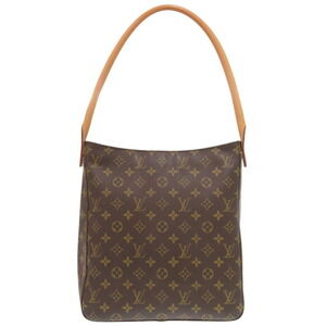 LOUIS VUITTON Authentic Brown Monogram Looping GM Shoulder Bag
